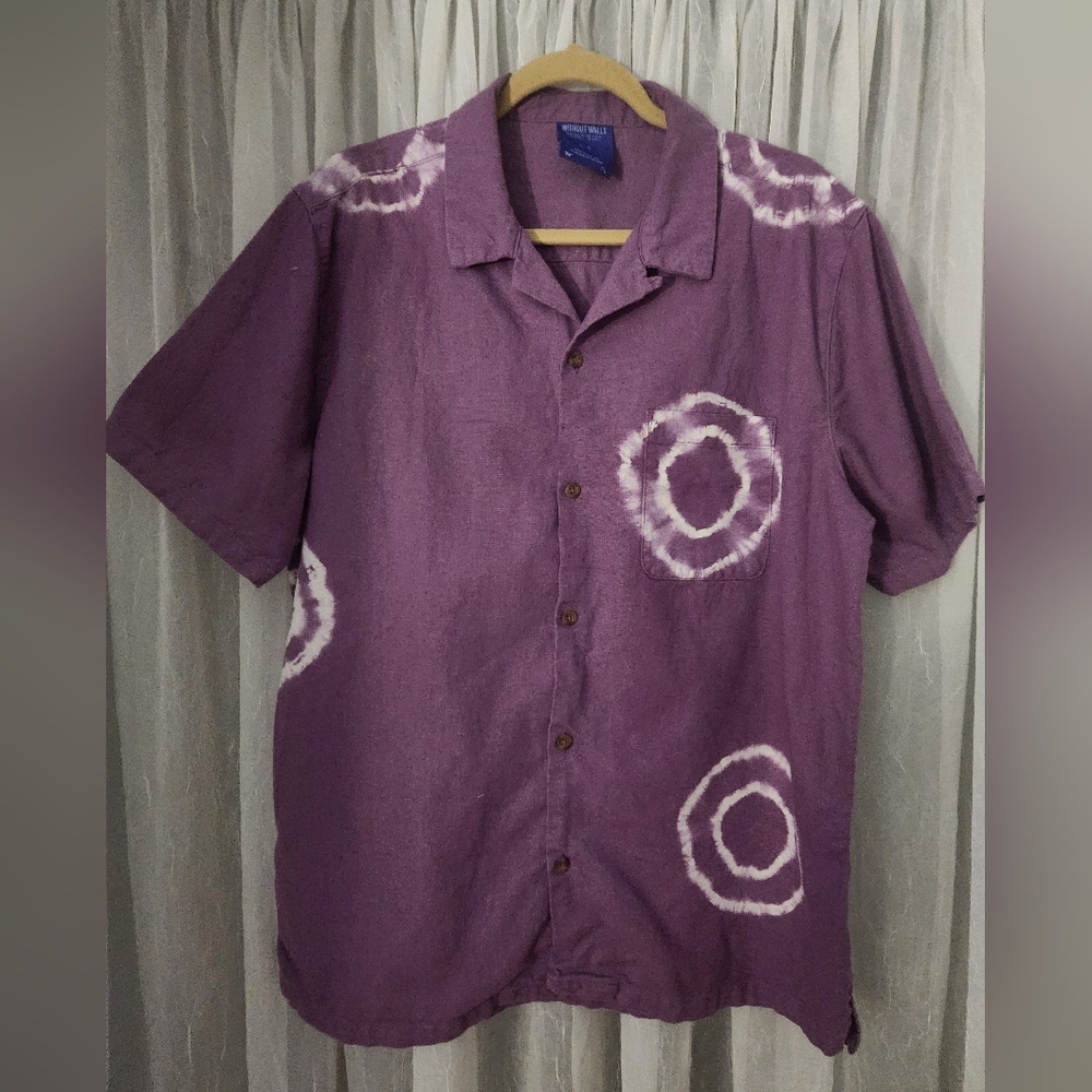 Without Walls Men's Purple Spiral Shirt
